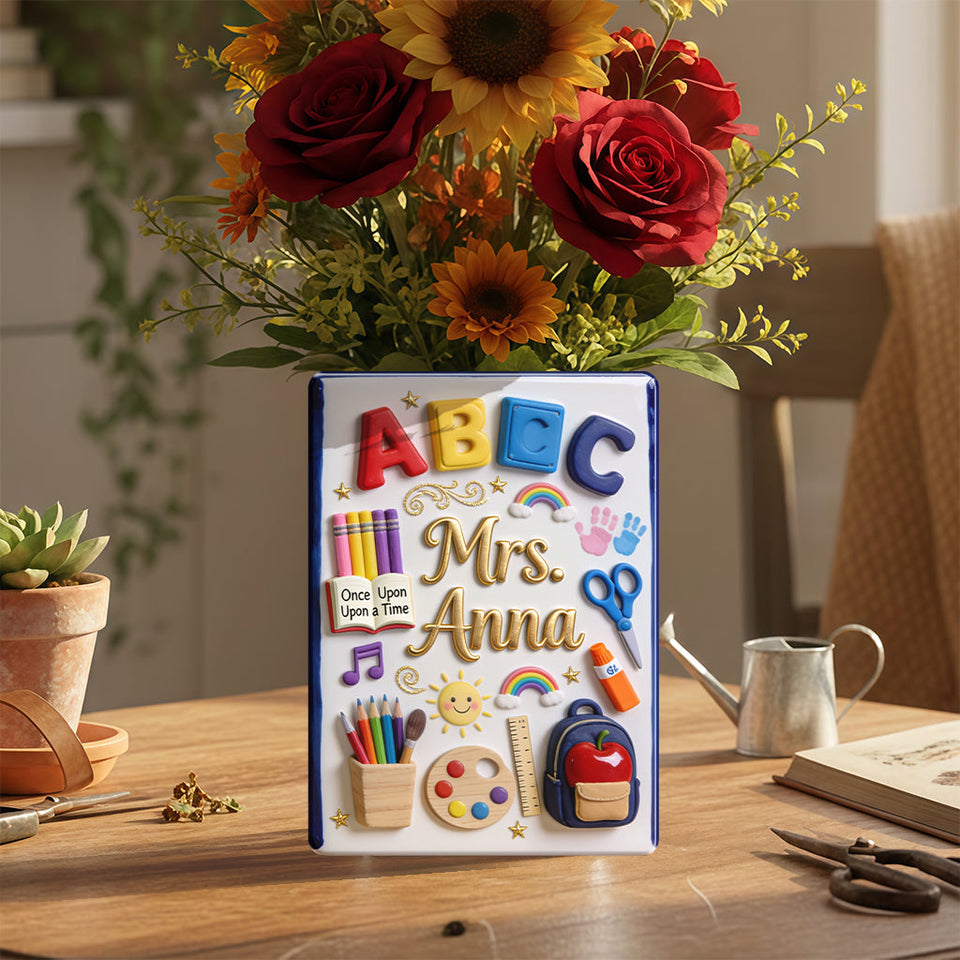 Teacher Gifts - Personalized Teacher Acrylic Pot