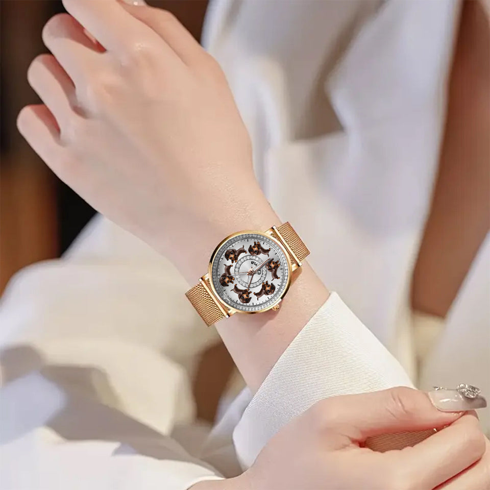 I Love My Dogs - Personalized Dog Women Hand Watch