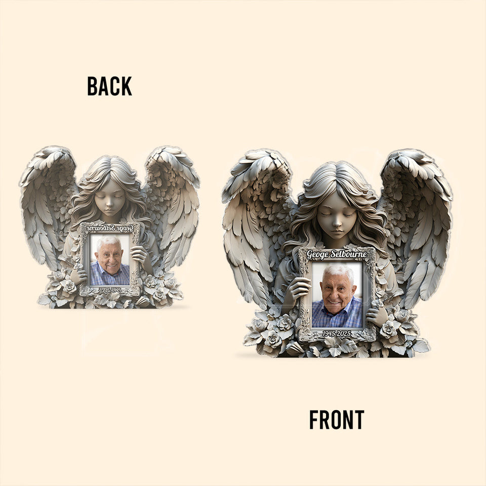 Angel Wings - Personalized Memorial Custom Shaped Acrylic Plaque