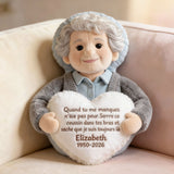 Coussin commémoratif personnalisé à partir d’une photo - Almohada Conmemorativa Personalizada de Piel Sintética Premium