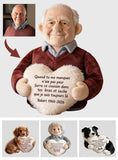 Coussin commémoratif personnalisé à partir d’une photo - Almohada Conmemorativa Personalizada de Piel Sintética Premium