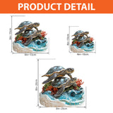 You And Me And The Sea - Personalized Turtle Custom Shaped Acrylic Plaque