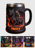 Flying With The Dragon - Personalized Dragon Beer Stein