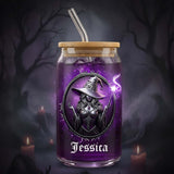 Beautiful Witch - Personalized Witch Can Glass