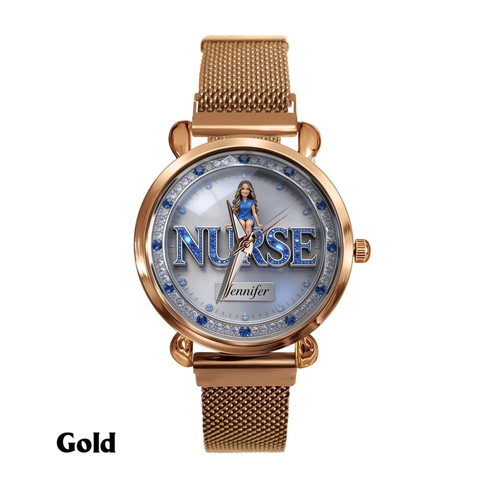 Custom Any Photo - Personalized Nurse Women Hand Watch