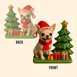 Dog Christmas - Personalized Dog Custom Shaped Acrylic Plaque