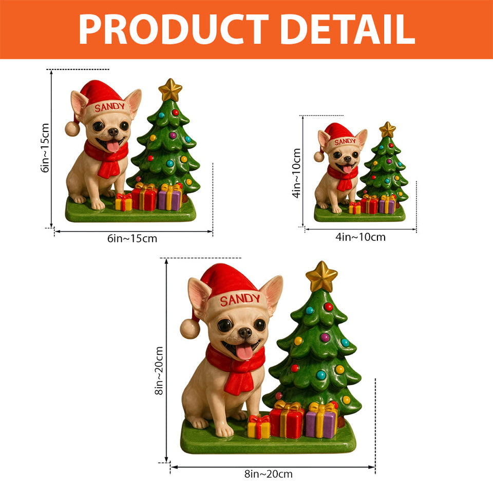 Dog Christmas - Personalized Dog Custom Shaped Acrylic Plaque