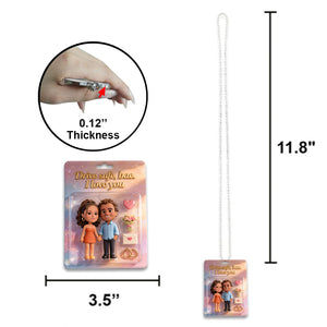 Custom From Any Photo, Blister Box Art - Personalized Couple Car Ornament