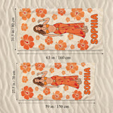Custom Any Photo, Any Flower - Personalized Flower Lover Quick-dry Beach Towel/ Bath Towel