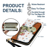 Mama Turtle - Personalized Mother Leather Long Wallet