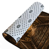 God Blessed The Broken Road That Led Me Straight To You - Personalized Hunting Rug