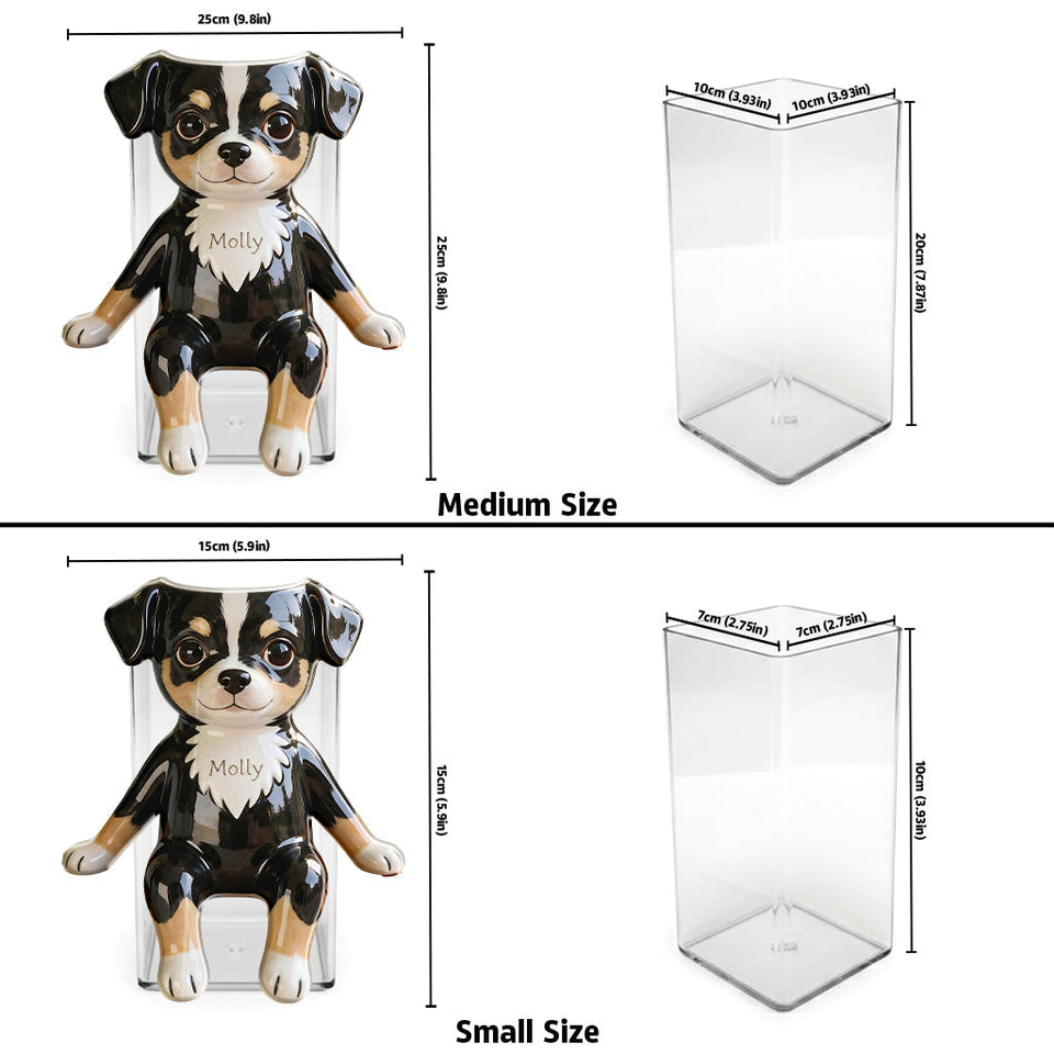 Custom Any Photo - Love My Pet - Personalized Dog Acrylic Pot