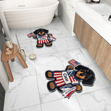 Happy 4th Of July - Personalized Dog Non-Slip Tufted Rug