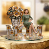 Custom Any Photo, Best Gift For Mom, Grandma - Personalized Mother Custom Shaped Acrylic Plaque