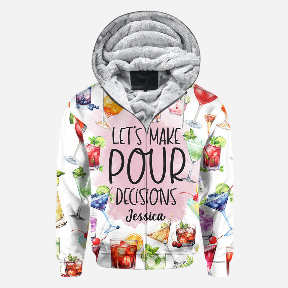 Let's Make Pour Decisions - Personalized Cocktail All Over Shirt