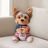 250 Anniversary Cute Pet - Personalized Dog Premium Faux Fur Pillow