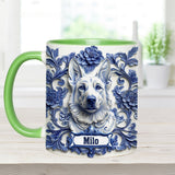 Cute German Shepherd - Personalized Dog Accent Mug
