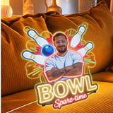 Custom From Any Photo - Personalized Bowling Neon LED Light Sign