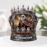 The American Father - Personalized Father Custom Shaped Acrylic Plaque