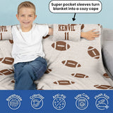This Is My Football Watching Blanket - Personalized Football Wearable Blanket