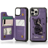 Beautiful Gothic Fairy Girl - Personalized Skull Wallet Phone Case