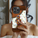 L'amour d'une mère - Coque de téléphone personnalisée avec impression intégrale pour la sensibilisation à l'autisme