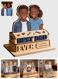 Father's Day Gift For Dad, Grandpa - Personalized Father 2 Layered Big Freestanding