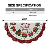Family Christmas Train - Personalized Family Shaped Tree Skirt