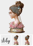Just A Girl Who Loves Book - Personalized Book Custom Shaped Acrylic Plaque