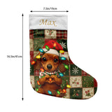 Cute Dog - Personalized Dog Christmas Stockings
