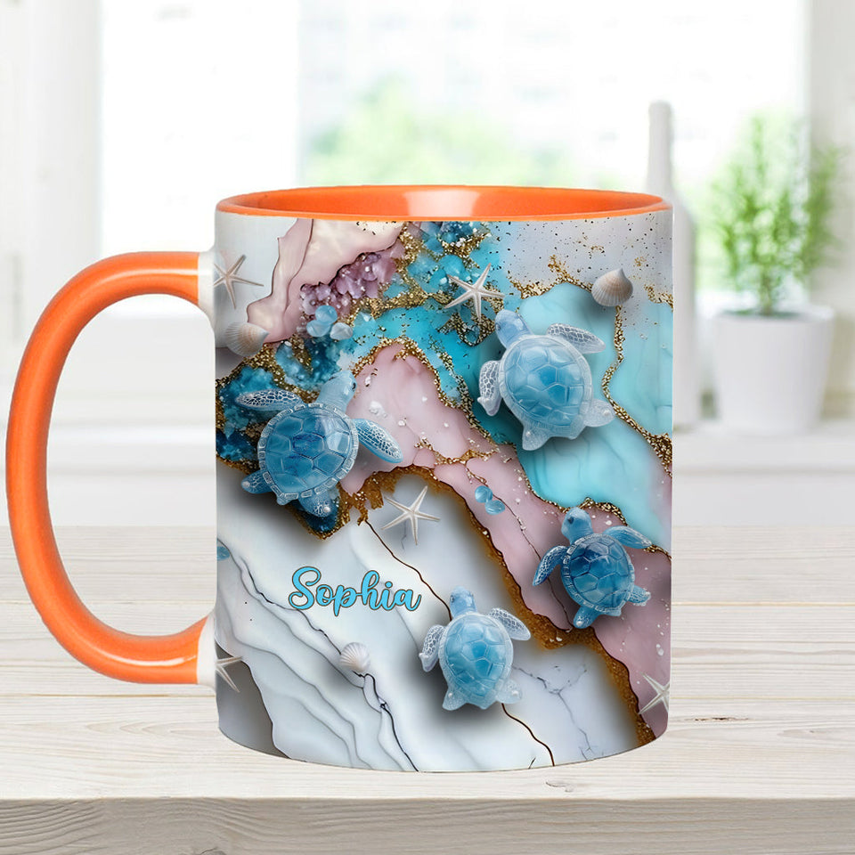 Love Turtles - Personalized Turtle Accent Mug