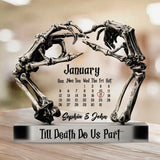 Til Death Do Us Part - Personalized Couple Custom Shaped Acrylic Plaque