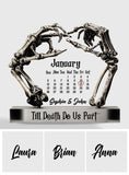 Til Death Do Us Part - Personalized Couple Custom Shaped Acrylic Plaque