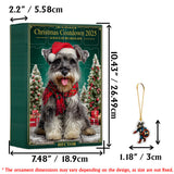 Love My Schnauzer - Personalized Schnauzer Advent Calendar With Ornaments
