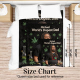 Dopest Dad - Personalized Weed Blanket