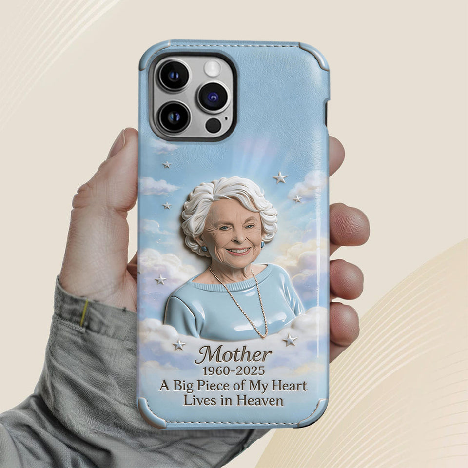 Coque de téléphone personnalisée avec photo - Un morceau de mon cœur - Souvenir personnalisé - Impression intégrale