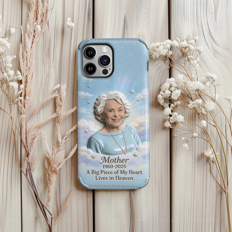 Coque de téléphone personnalisée avec photo - Un morceau de mon cœur - Souvenir personnalisé - Impression intégrale