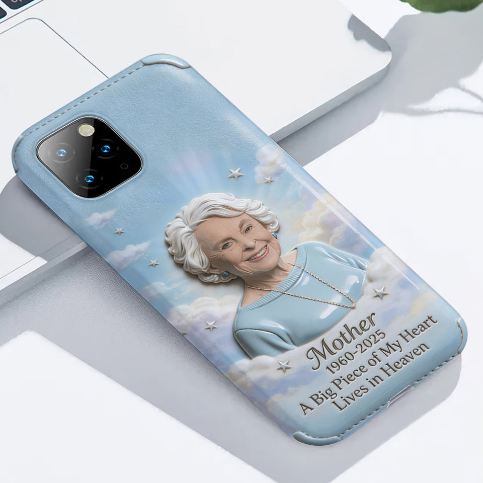Coque de téléphone personnalisée avec photo - Un morceau de mon cœur - Souvenir personnalisé - Impression intégrale