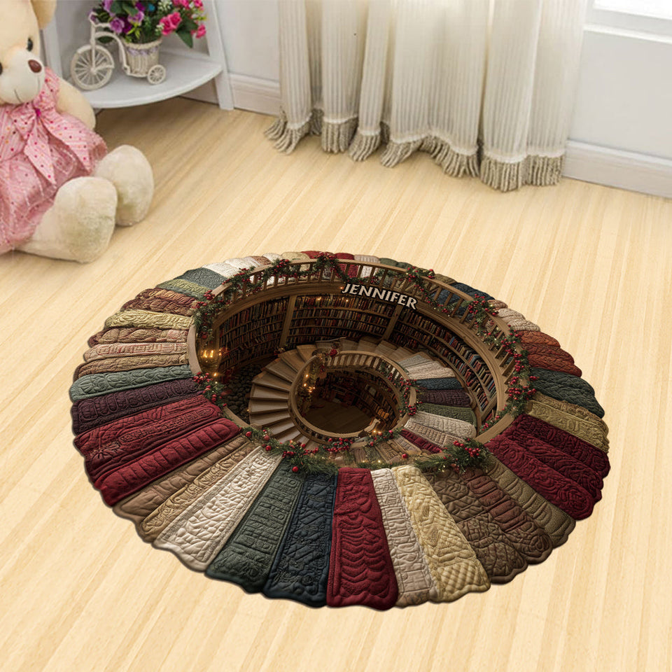 Book Lover - Personalized Book Shaped Doormat/ Rug