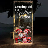 Growing Old Together Since - Personalized Couple Snowflake Night Light