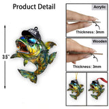 Bass Fishing - Personalized Fishing Ornament