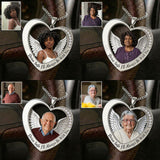 Custom From Any Photo, Car Interior Decoration, Steering Wheel Rosary Charm - Personalized Memorial Bracelet With Charms