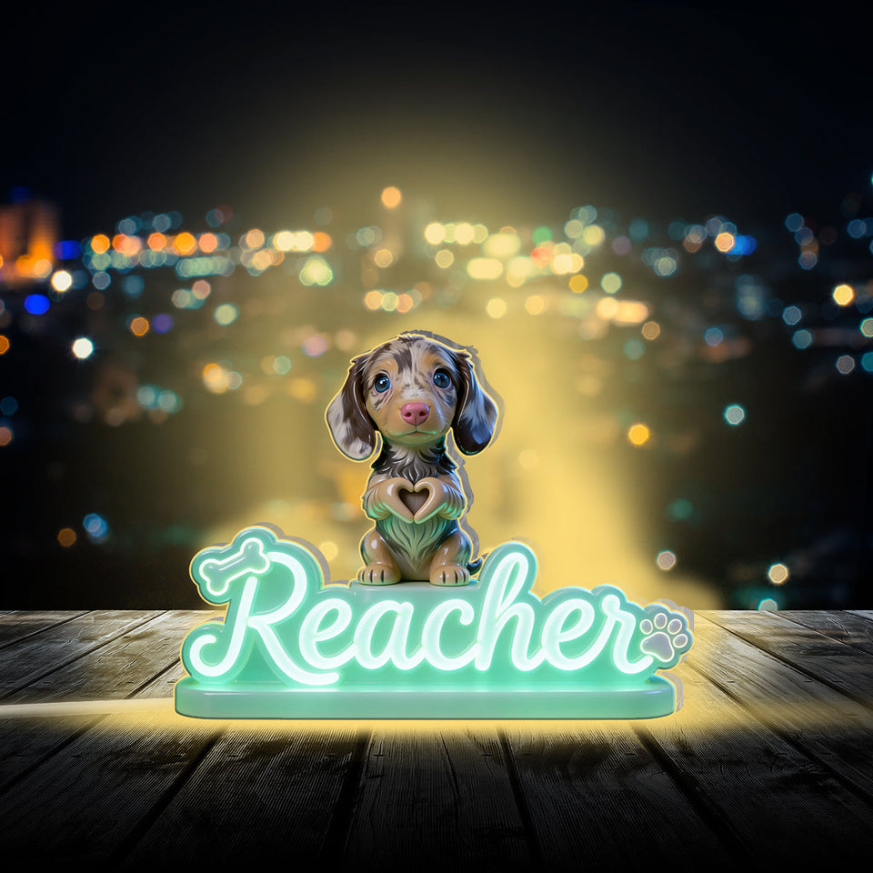Custom Any Pet Photo - Personalized Dog Acrylic LED Night Light