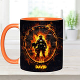 Proud Firefighter - Personalized Firefighter Accent Mug