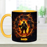 Proud Firefighter - Personalized Firefighter Accent Mug