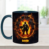 Proud Firefighter - Personalized Firefighter Accent Mug