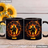 Proud Firefighter - Personalized Firefighter Accent Mug