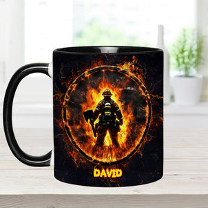 Proud Firefighter - Personalized Firefighter Accent Mug