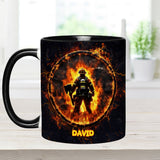 Proud Firefighter - Personalized Firefighter Accent Mug