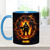 Proud Firefighter - Personalized Firefighter Accent Mug